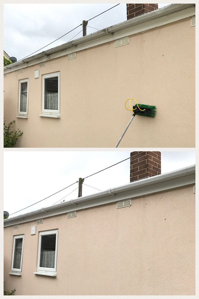 Gutter and Fascia Clean on Mobile Home in Greatham